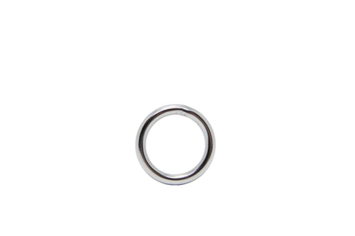 Love in Leather - Stainless Steel Rigid Cock Ring - 32mm
