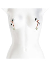 Load image into Gallery viewer, Bound - Nipple Clamps - Glowing Clover - Rose Gold