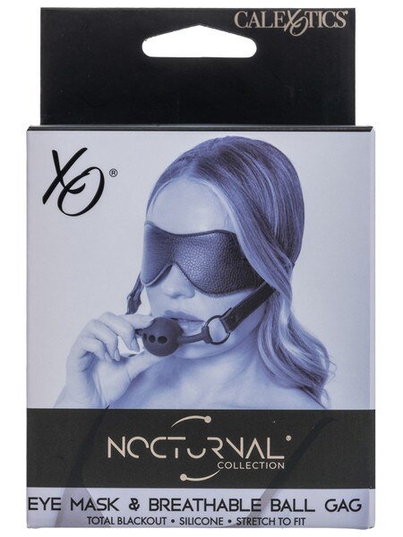 Calexotics - Nocturnal Eye Mask and Breathable Ball Gag - divasdenau