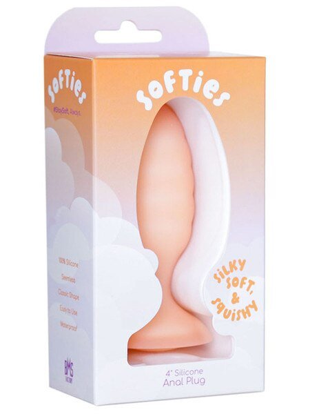 Softies - Dual Layer Anal Plug - Orange - divasdenau