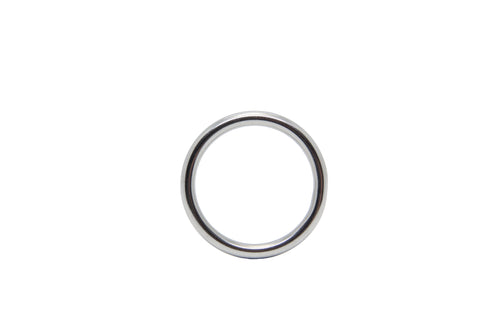 Love in Leather - Stainless Steel Rigid Cock Ring - 45mm
