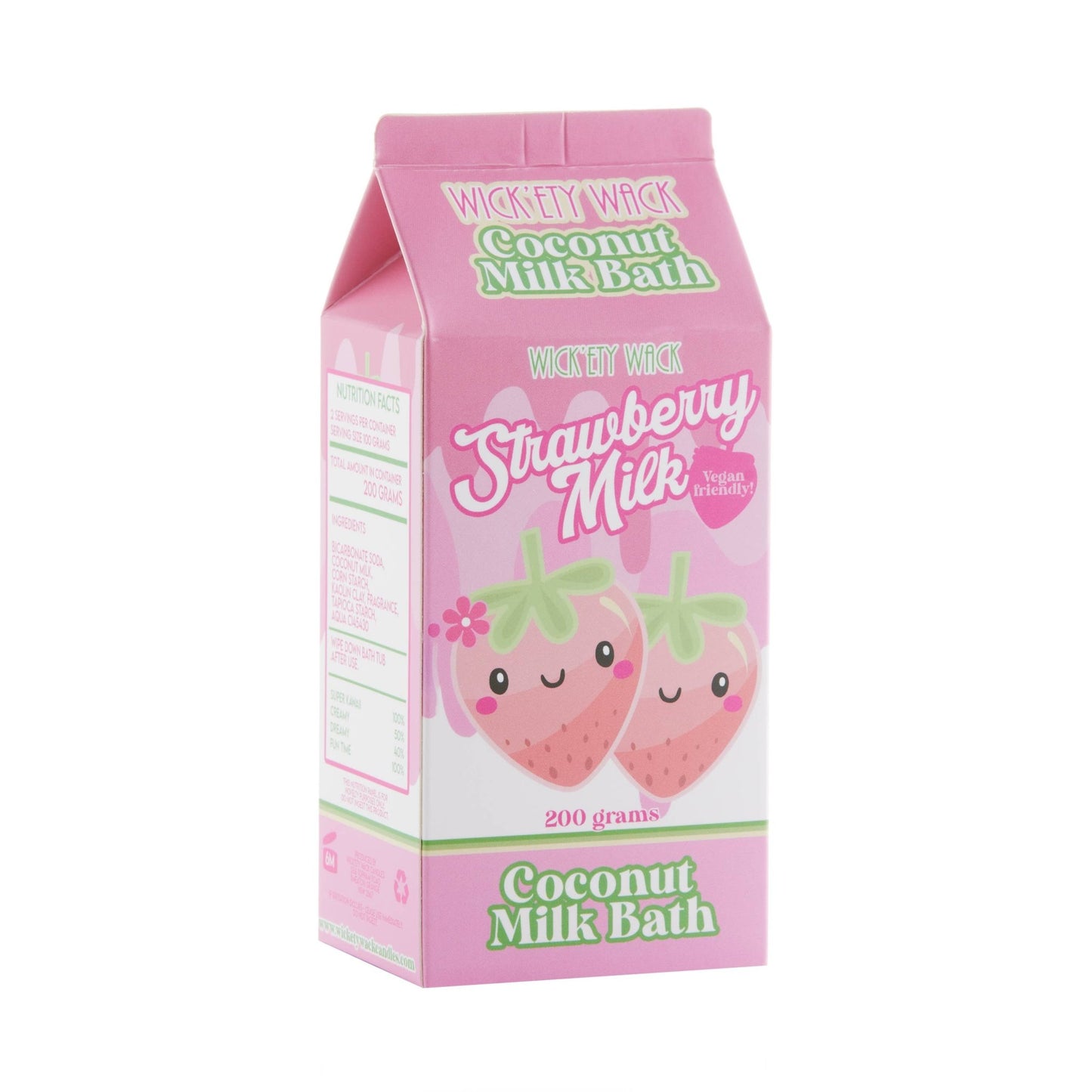 Wick’ety Wack - Coconut Bath Milk: Strawberry Milk - divasdenau