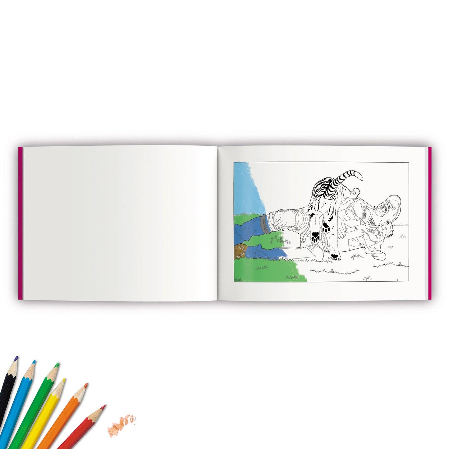 Bubblegum Stuff - Tiger King - The Exotic Colouring In Book - divasdenau