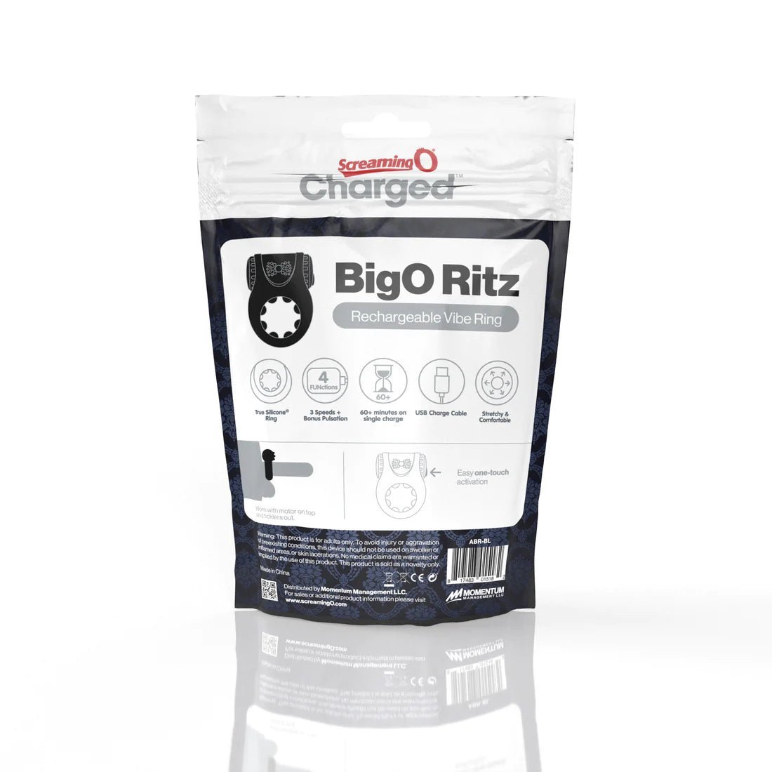 Screaming O - Charged - BigO Ritz - Black - divasdenau