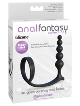 Load image into Gallery viewer, Anal Fantasy Collection - Ass-Gasm Cockring Anal Beads