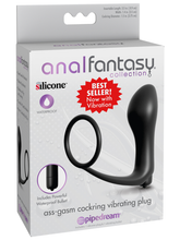 Load image into Gallery viewer, Anal Fantasy Collection - Ass-Gasm Cockring Plug Vibrating