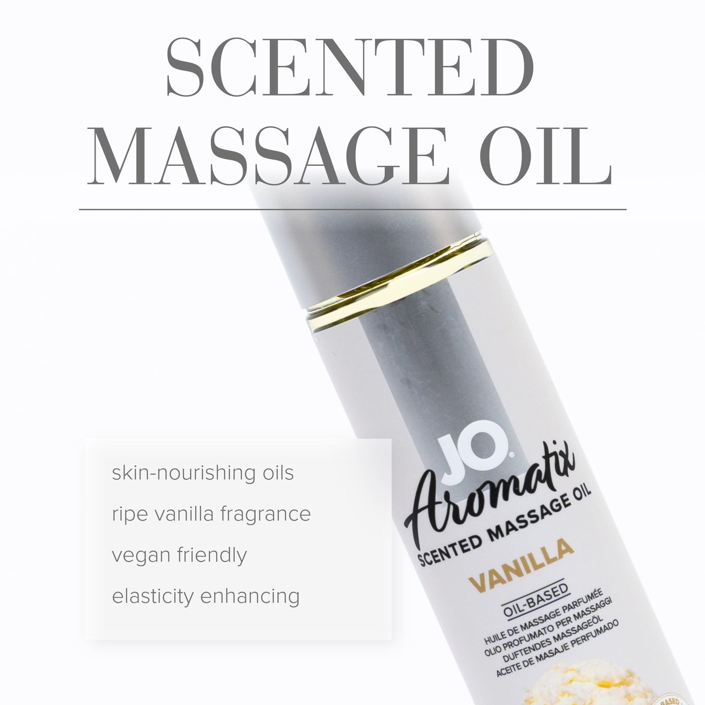 JO - Aromatix Scented Massage Oil - Vanilla - 120mL - divasdenau