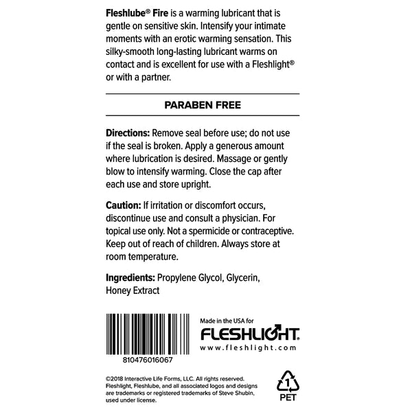 Fleshlube - Fire 118mL - divasdenau