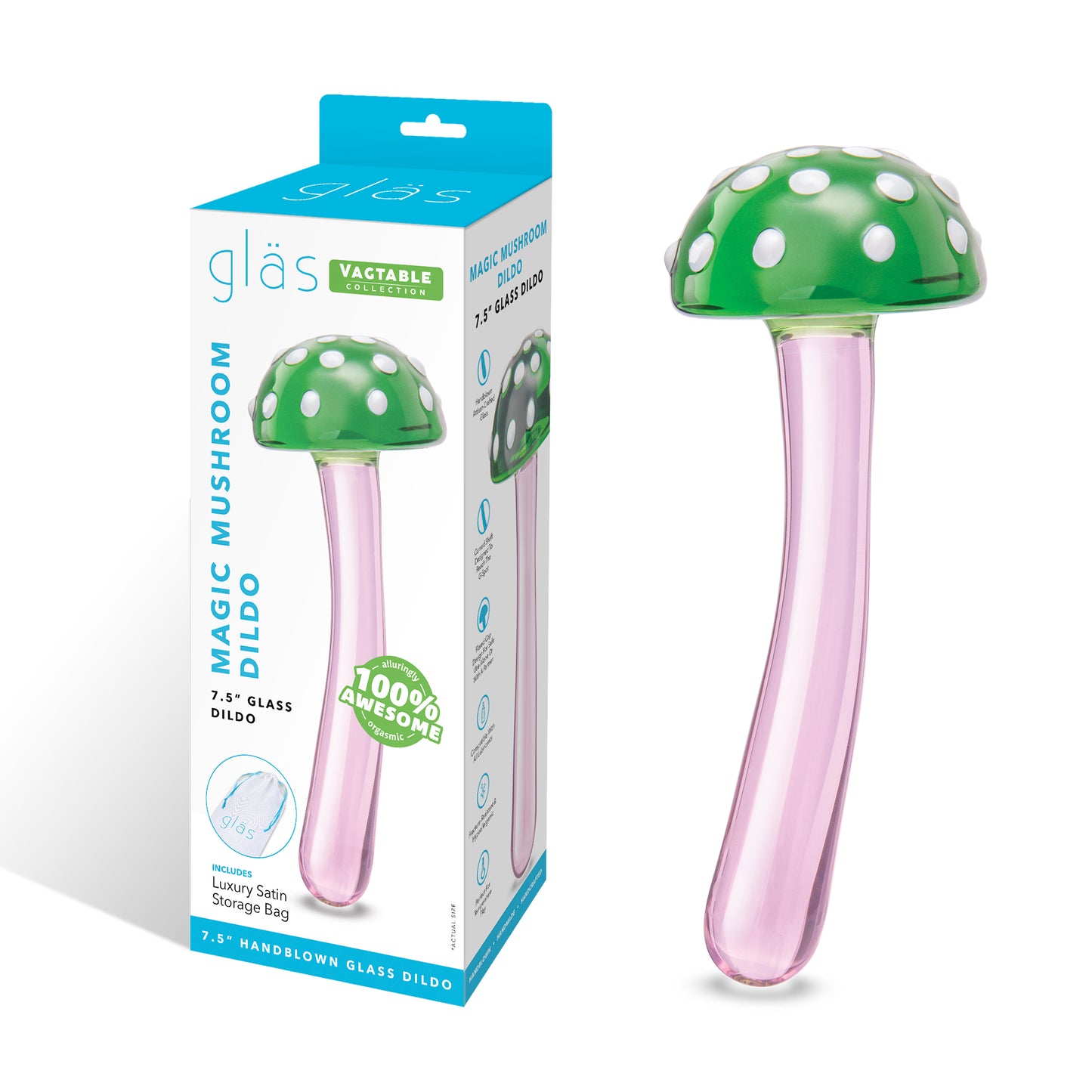 Glas - Magic Mushroom - 7.25" - divasdenau