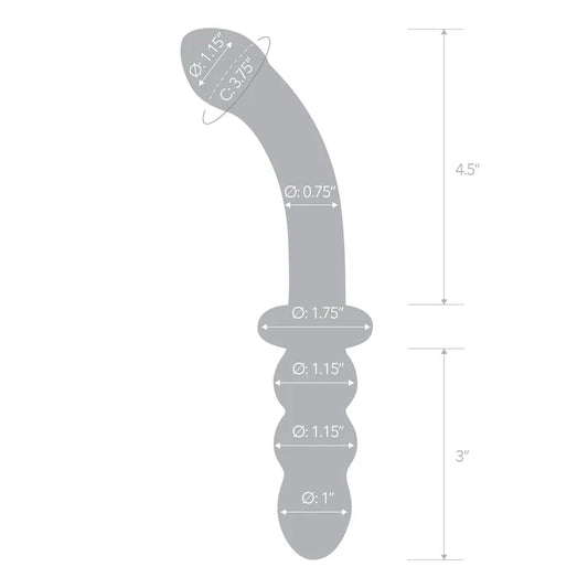 Glas - Double Ended G-Spot Dildo - 8" - divasdenau