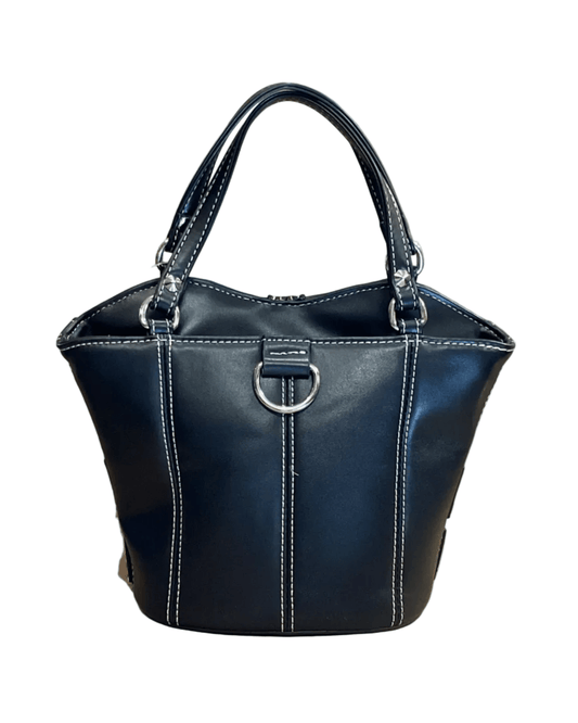 Bustier Handbag - Dangerous Black & Silver - divasdenau