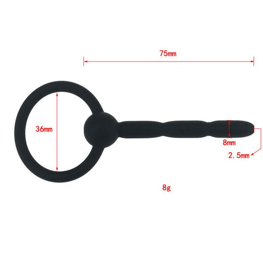 Pull Ring Silicone Penis Plug - divasdenau