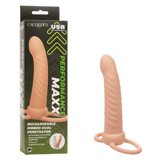 Performance Maxx - Rechargeable Dual Penetrator - Ribbed - divasdenau