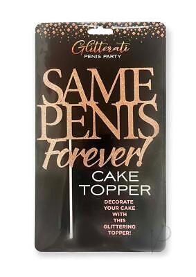 Glitterati - Same Penis Forever Cake Topper - divasdenau
