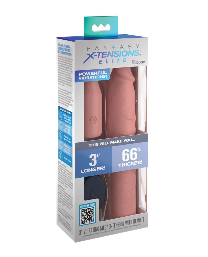 Fantasy X-tensions - Vibrating Extender - 3" - divasdenau