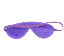 Load image into Gallery viewer, Berlin Baby - Faux Leather Blindfold with Faux Fur Lining - Purple