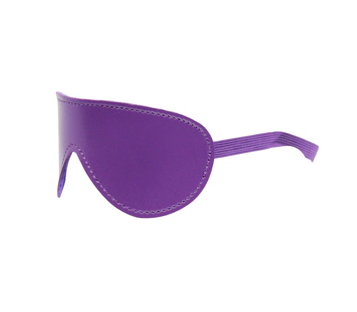 Berlin Baby - Faux Leather Blindfold with Faux Fur Lining - Purple - divasdenau