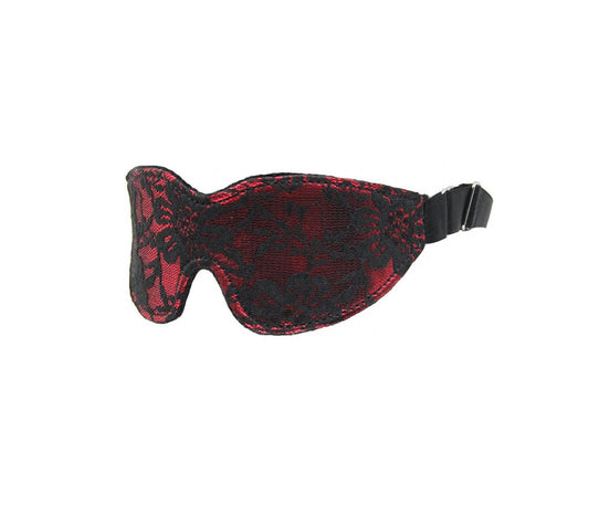 Berlin Baby - Satin & Lace Blindfold - Red - divasdenau
