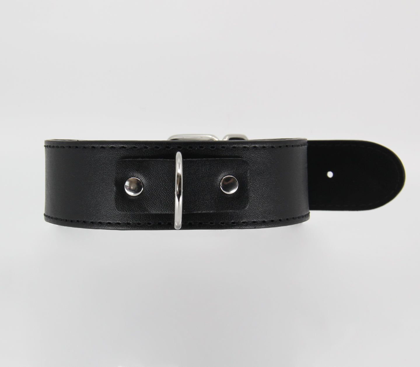 Berlin Baby - Unlined Faux Leather Collar & Lead - Black