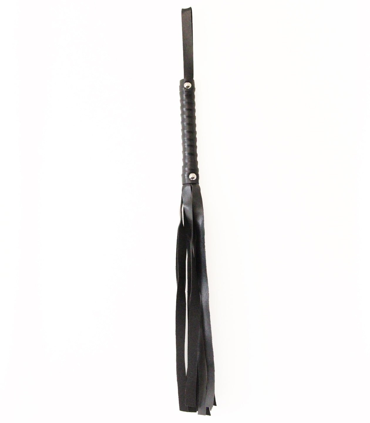 Berlin Baby - PU Leather Whip with Wrist Strap - Black - divasdenau