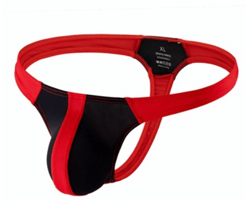 Men’s Color-Block Thong - Black - divasdenau