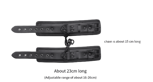 Sponge Leather Cuffs - Black & Black Hardware - divasdenau