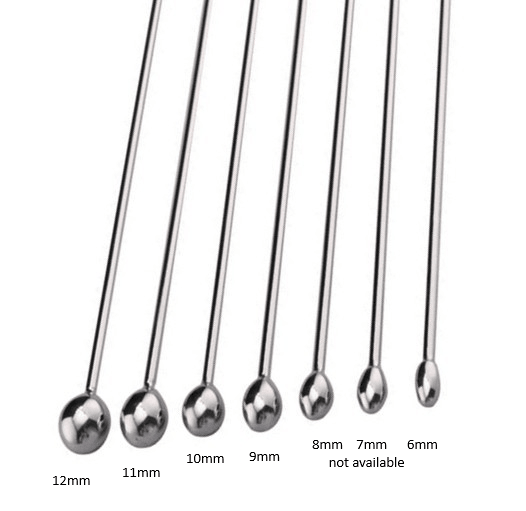 Cum Thru Penis Plug - Urethral Sounding Plug Metal - divasdenau