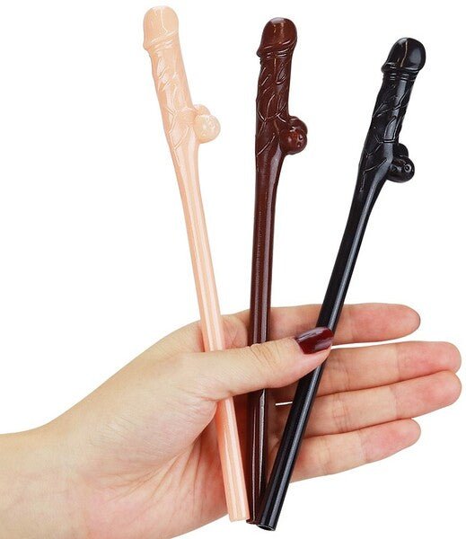 Willy Straws - Flesh/Brown/Black - 9 Pack - divasdenau