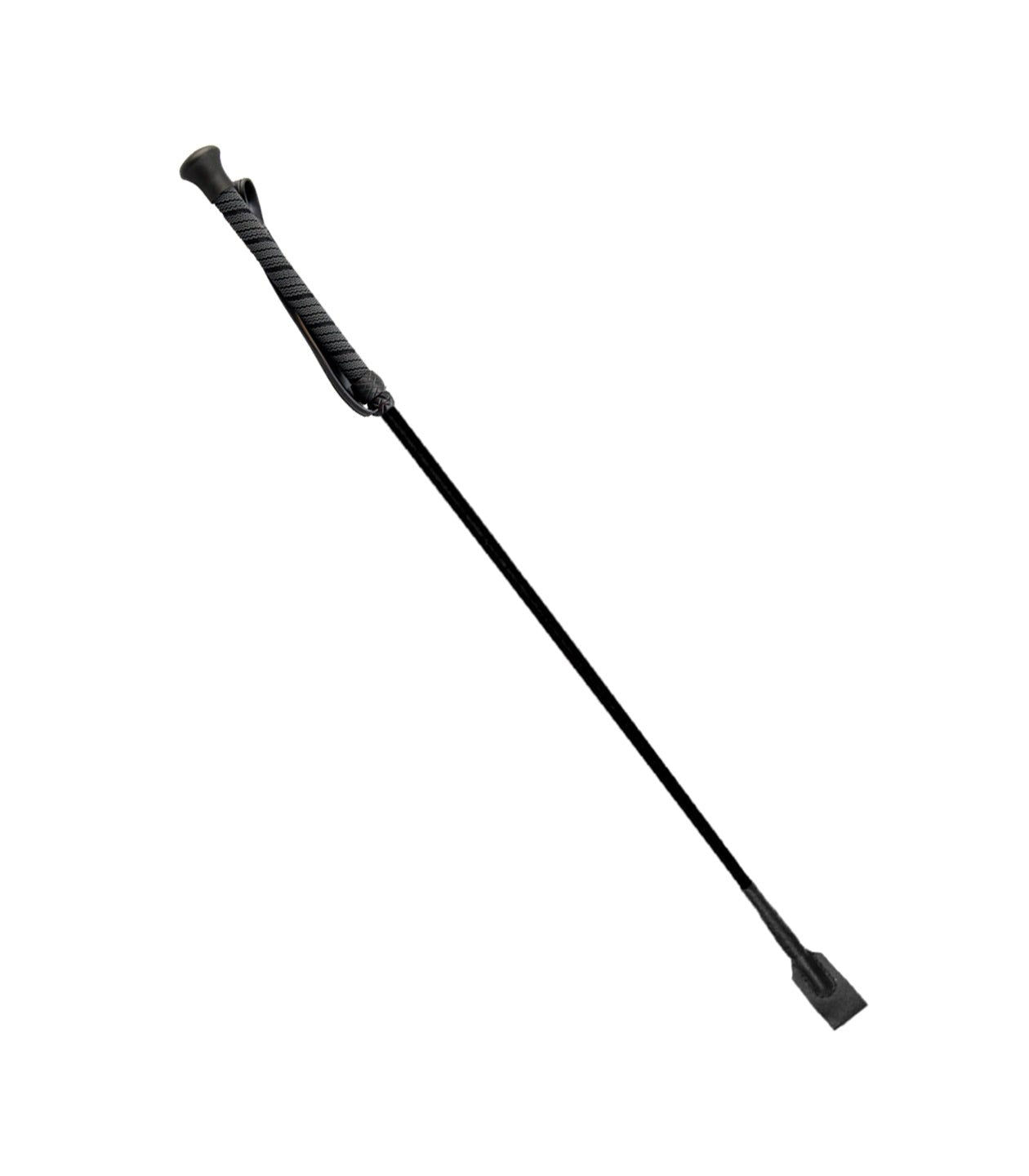 Classic Crop with Wrist Strap & Textured Grip - Black - divasdenau