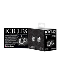 Icicles - No. 41 Small Glass Ben-wa Balls Clear