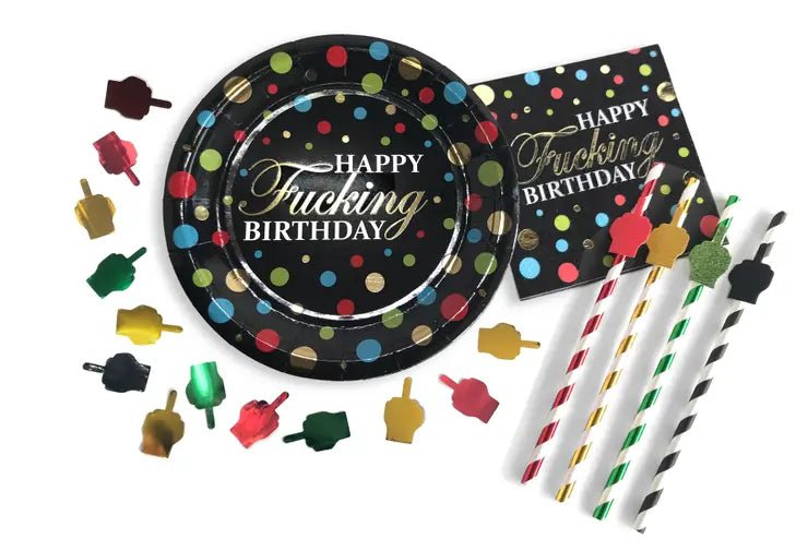 Happy Fucking Birthday FU Finger Confetti - divasdenau
