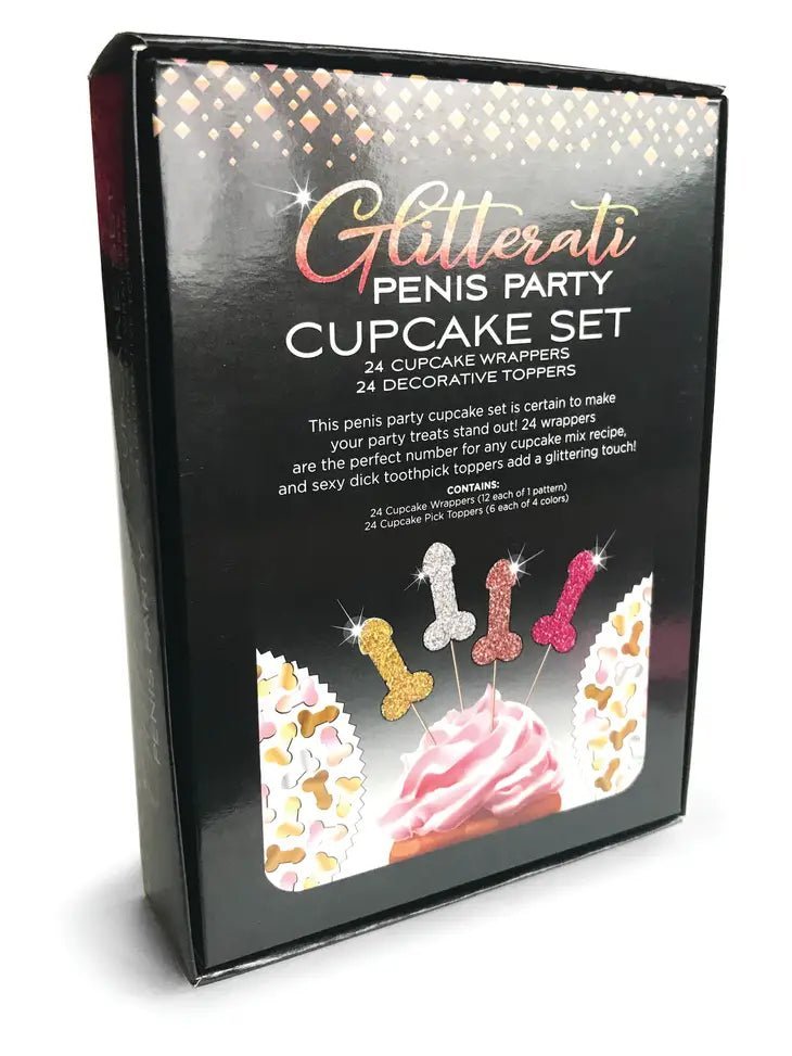 Glitterati - Penis Party Cupcake Set - divasdenau