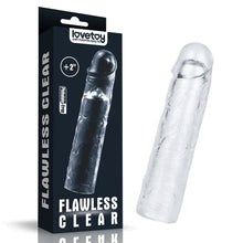 Load image into Gallery viewer, Flawless Clear - Penis Sleeve +2&#39;&#39;
