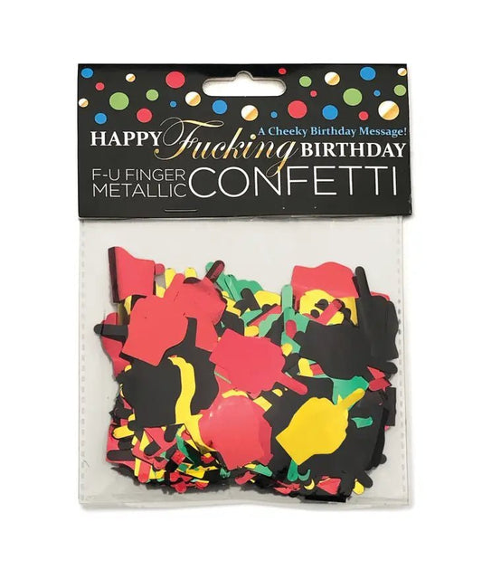 Happy Fucking Birthday FU Finger Confetti - divasdenau