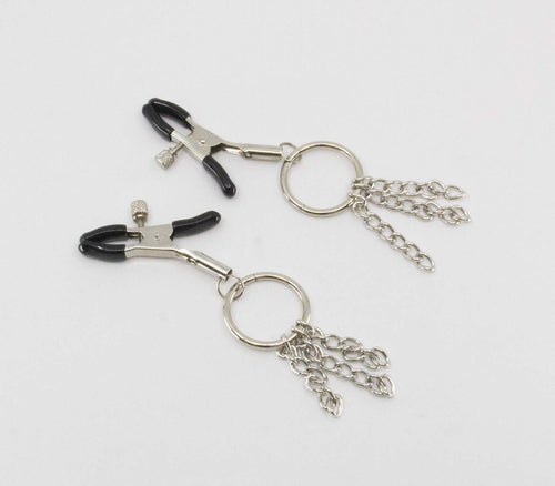 Nipple Clamps with Chain Tassels