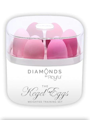 Diamonds - Kegel Balls - Weighted Training Set - Pink