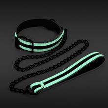 Load image into Gallery viewer, GLO Bondage Collar &amp; Leash - Green