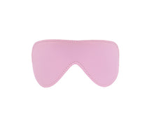 Load image into Gallery viewer, Berlin Baby - Faux Leather Blindfold with Faux Fur Lining - Pink