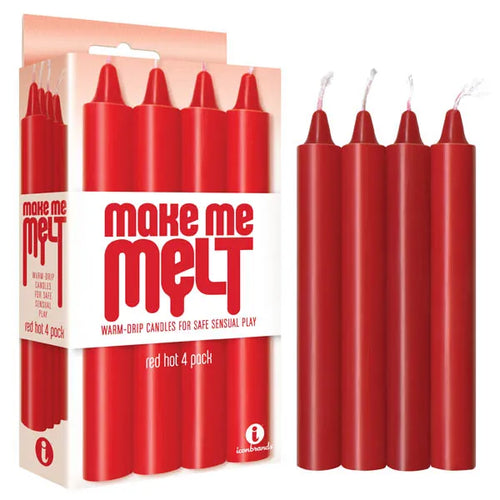 Make Me Melt Drip Candles - Red Hot (4 Pack)