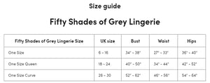 Fifty Shades of Grey Captivate Spanking Body Stocking