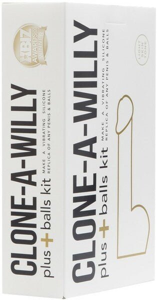 Clone-A-Willy - Vibrating Penis & Balls Cloning Kit - Flesh - divasdenau