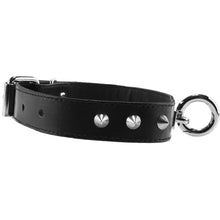 Load image into Gallery viewer, Leather O-Ring Studded Collar