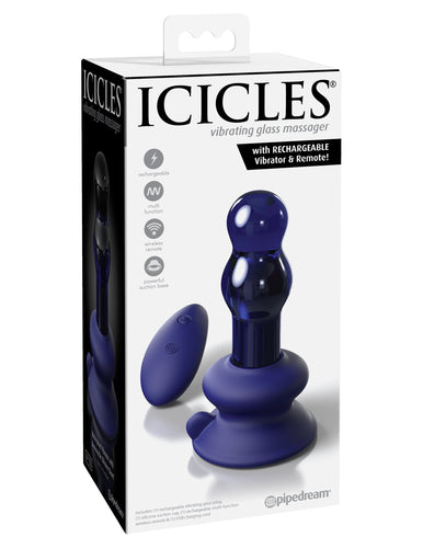 Icicles - No. 83 Vibrating Glass Plug with Remote