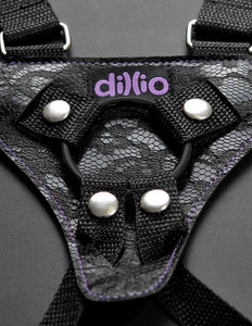 Dillio - 6" Strap-On Harness Set - Purple