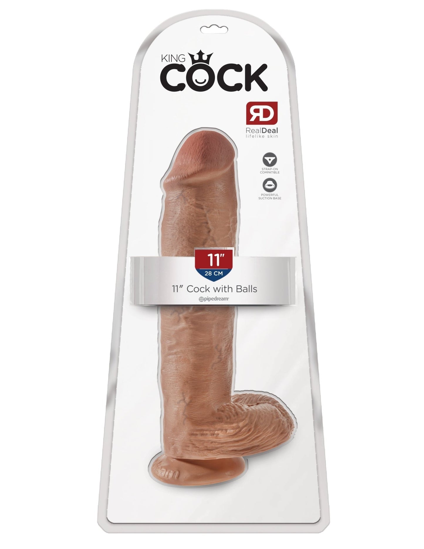 King Cock 11" Cock with Balls - divasdenau