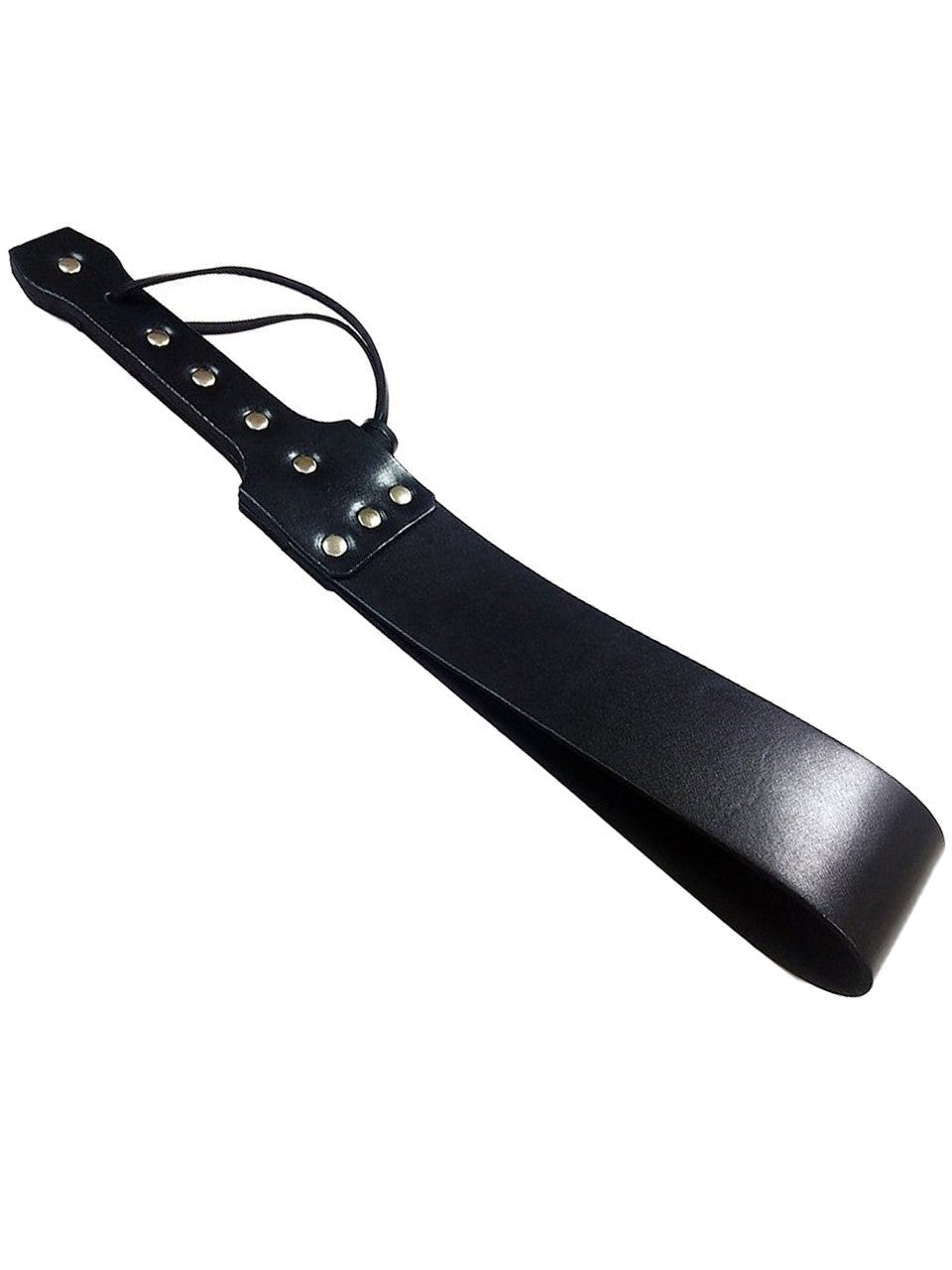 Leather Folded Paddle Black - divasdenau