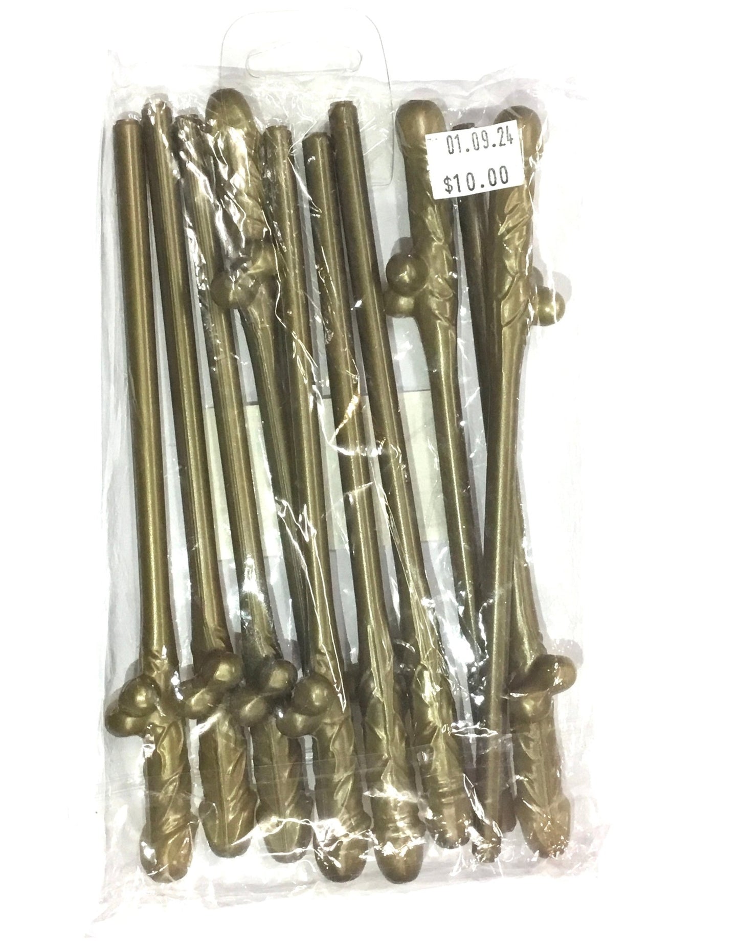 Willy Sippy Straws - Gold - 10 Pack - divasdenau