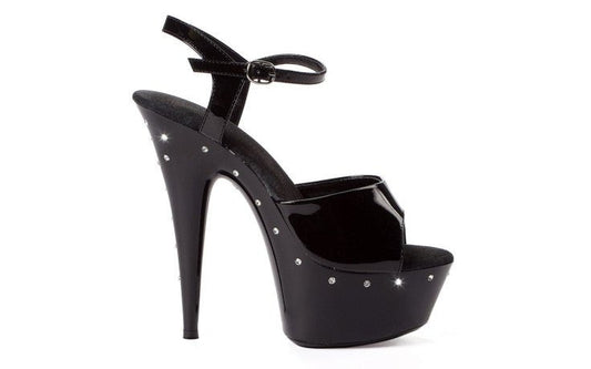 Ellie - Rhinestone Platforms 6" - divasdenau