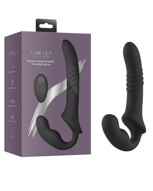 Ashella Vibes - Strapless Thrusting Strap-On & Remote Control - divasdenau