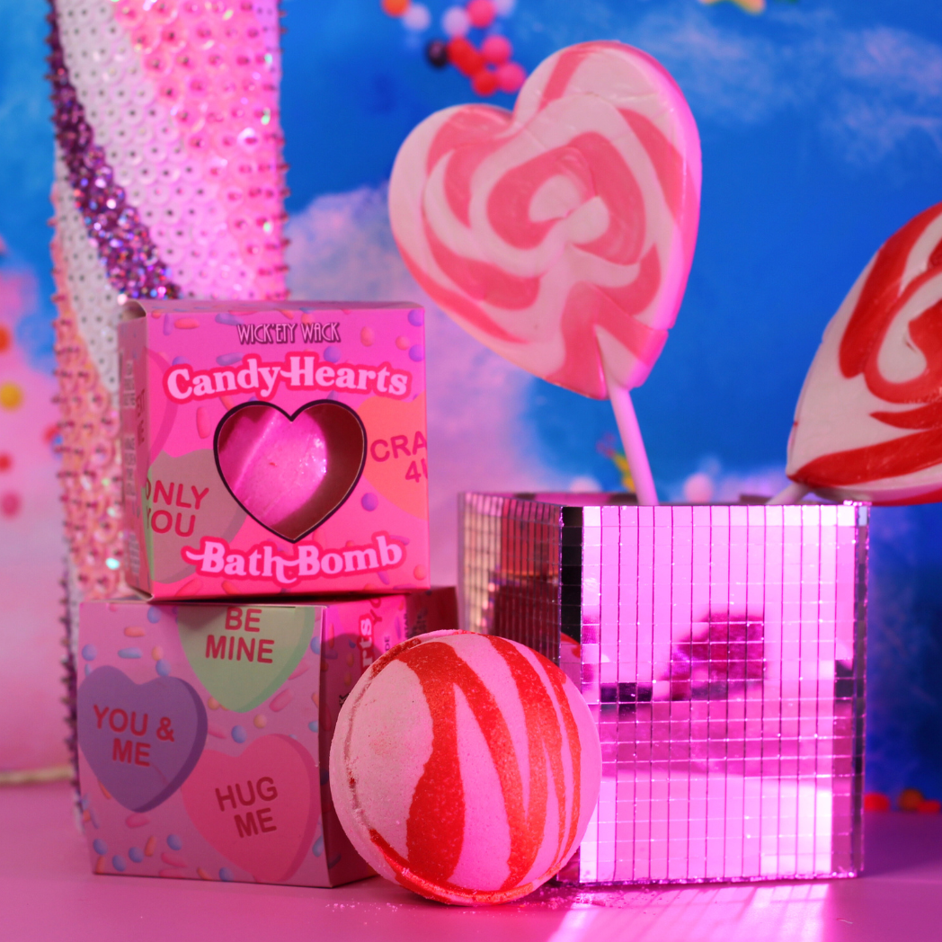 Wick’ety Wack - Candy Hearts Bath Bomb